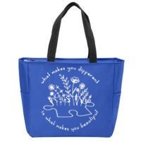 Autism Awareness Cute Gift Autism Awareness Teacher Cute Gift Autism Mom Gift Zip Tote Bag