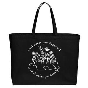 Autism Awareness Cute Gift Autism Awareness Teacher Cute Gift Autism Mom Gift Cotton Canvas Jumbo Tote