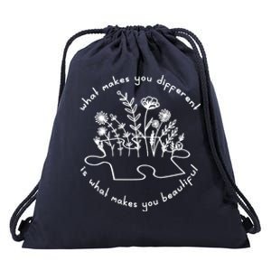 Autism Awareness Cute Gift Autism Awareness Teacher Cute Gift Autism Mom Gift Drawstring Bag