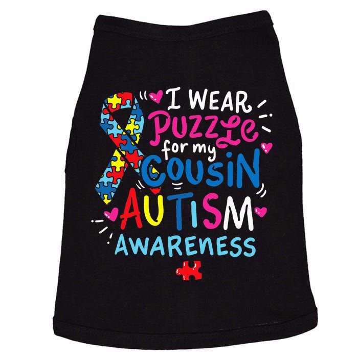 Autism Awareness Cousin funny support awareness month Doggie Tank