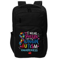 Autism Awareness Cousin funny support awareness month Impact Tech Backpack