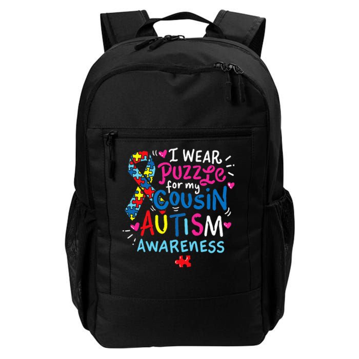 Autism Awareness Cousin funny support awareness month Daily Commute Backpack