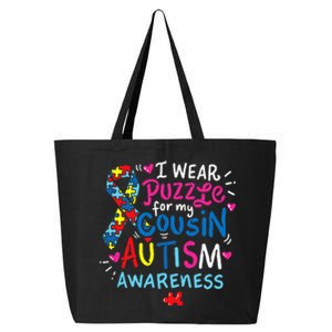 Autism Awareness Cousin funny support awareness month 25L Jumbo Tote