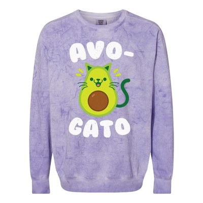 AvoGato Avocado Cinco De Mayo Essential Colorblast Crewneck Sweatshirt