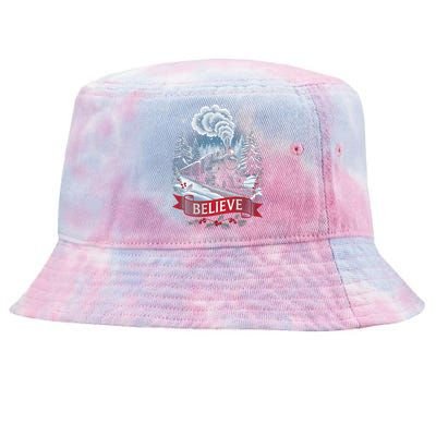 All Aboard Christmas North Pole Xmas Santa Long Sleeve Tie-Dyed Bucket Hat