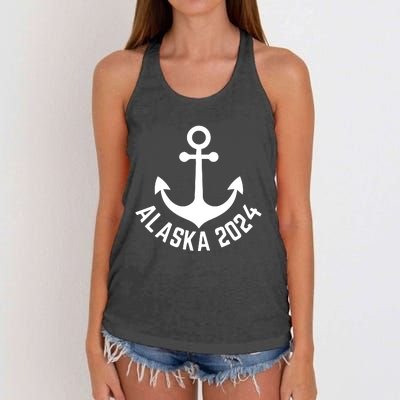 Alaska Alska Cruise Vacation Women's Knotted Racerback Tank