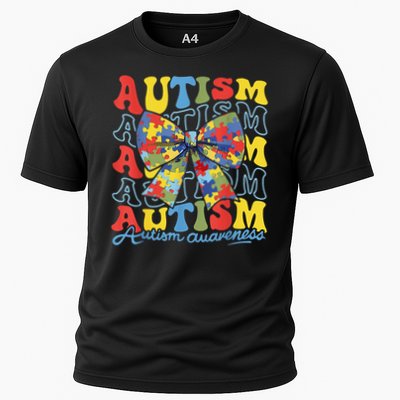 Autism Awareness Coquette Bow Autism Awareness Day Puzzle Performance Shirt