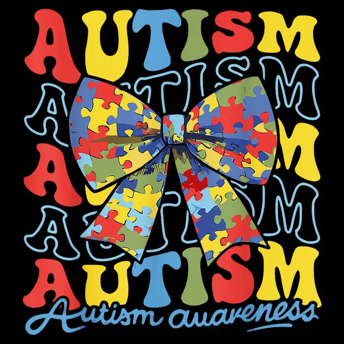 Autism Awareness Coquette Bow Autism Awareness Day Puzzle Cooling Performance Crew T-Shirt