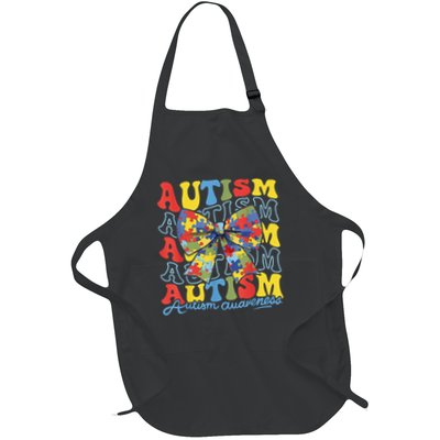 Autism Awareness Coquette Bow Autism Awareness Day Puzzle Apron