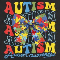 Autism Awareness Coquette Bow Autism Awareness Day Puzzle Adult Drive Performance Visor