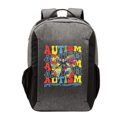 Autism Awareness Coquette Bow Autism Awareness Day Puzzle Vector Backpack