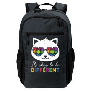 Autism Awareness Cat Warrior It's Ok To Be Different Daily Commute Backpack