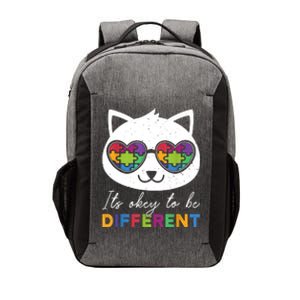 Autism Awareness Cat Warrior It's Ok To Be Different Vector Backpack