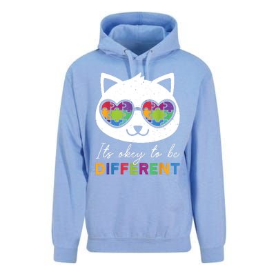 Autism Awareness Cat Warrior It's Ok To Be Different Unisex Surf Hoodie