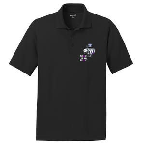 Asexual Astronaut Cat Retro Space Is My Place Ace Asexuality Gift PosiCharge RacerMesh Polo