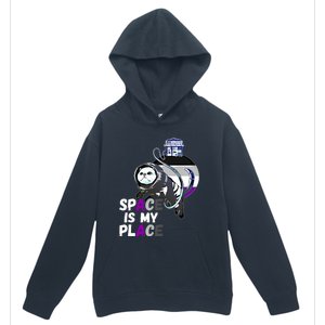 Asexual Astronaut Cat Retro Space Is My Place Ace Asexuality Gift Urban Pullover Hoodie