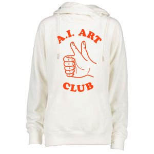 A.i Art Club Womens Funnel Neck Pullover Hood