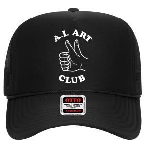 A.i Art Club High Crown Mesh Back Trucker Hat