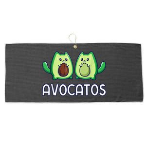 Avogato Avocado Cat Cat Vegan Large Microfiber Waffle Golf Towel