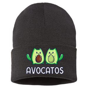 Avogato Avocado Cat Cat Vegan Sustainable Knit Beanie