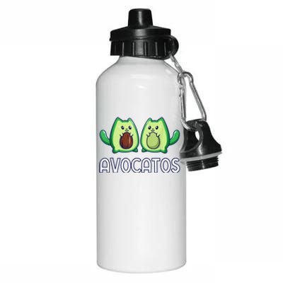 Avogato Avocado Cat Cat Vegan Aluminum Water Bottle