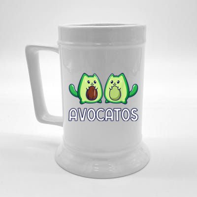 Avogato Avocado Cat Cat Vegan Beer Stein