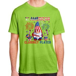 All American Costume Clarinet Player 4th Of July Instrument Adult ChromaSoft Performance T-Shirt