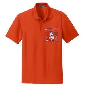 All American Costume Clarinet Player 4th Of July Instrument Dry Zone Grid Polo