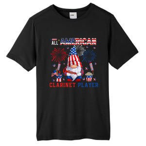 All American Costume Clarinet Player 4th Of July Instrument Tall Fusion ChromaSoft Performance T-Shirt