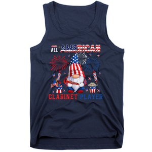 All American Costume Clarinet Player 4th Of July Instrument Tank Top