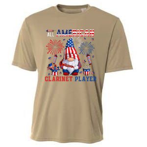 All American Costume Clarinet Player 4th Of July Instrument Cooling Performance Crew T-Shirt