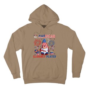 All American Costume Clarinet Player 4th Of July Instrument Hoodie