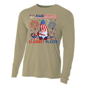 All American Costume Clarinet Player 4th Of July Instrument Cooling Performance Long Sleeve Crew