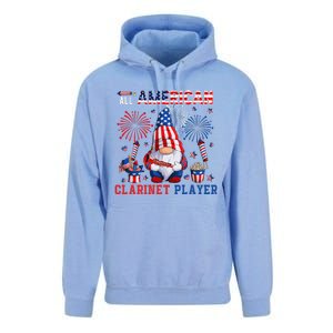 All American Costume Clarinet Player 4th Of July Instrument Unisex Surf Hoodie