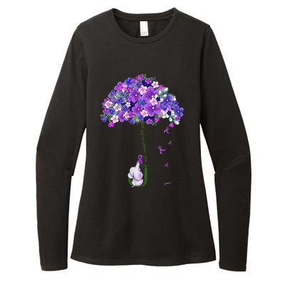 Alzheimer Awareness Cute Elephant I Will Remember For You Womens CVC Long Sleeve Shirt