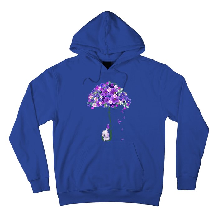 Alzheimer Awareness Cute Elephant I Will Remember For You Hoodie