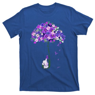 Alzheimer Awareness Cute Elephant I Will Remember For You T-Shirt