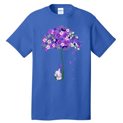 Alzheimer Awareness Cute Elephant I Will Remember For You Tall T-Shirt