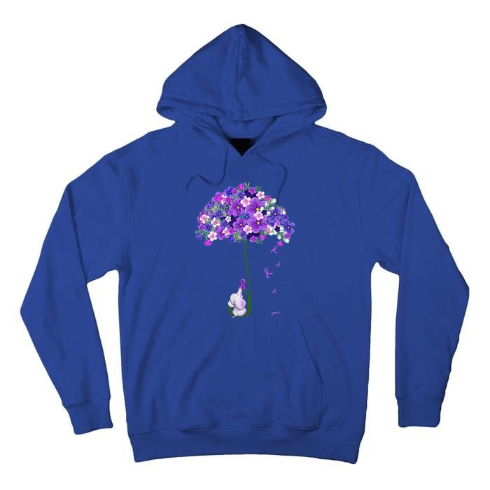 Alzheimer Awareness Cute Elephant I Will Remember For You Tall Hoodie