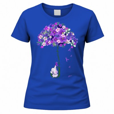 Alzheimer Awareness Cute Elephant I Will Remember For You Women's T-Shirt