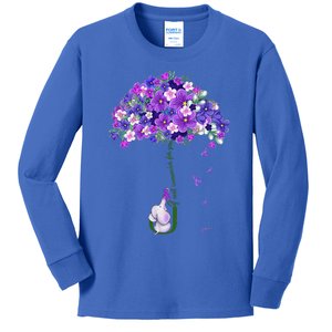 Alzheimer Awareness Cute Elephant I Will Remember For You Kids Long Sleeve Shirt