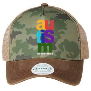 Autism Acceptance Colorful Legacy Tie Dye Trucker Hat