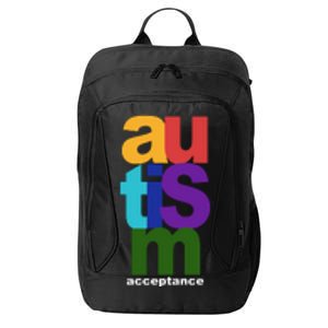 Autism Acceptance Colorful City Backpack