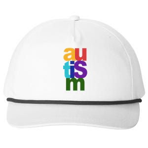 Autism Acceptance Colorful Snapback Five-Panel Rope Hat