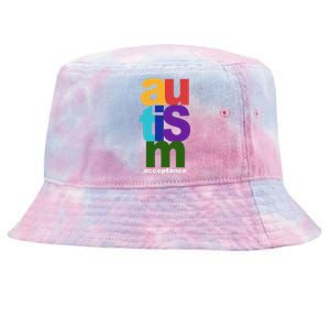 Autism Acceptance Colorful Tie-Dyed Bucket Hat