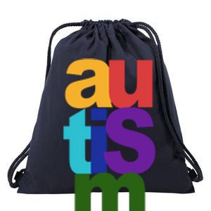 Autism Acceptance Colorful Drawstring Bag