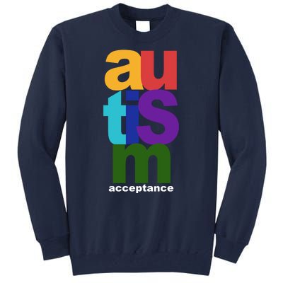 Autism Acceptance Colorful Tall Sweatshirt