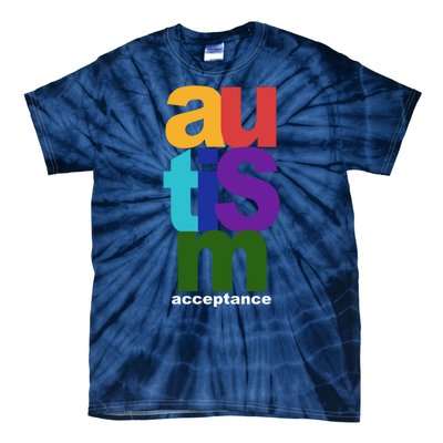 Autism Acceptance Colorful Tie-Dye T-Shirt