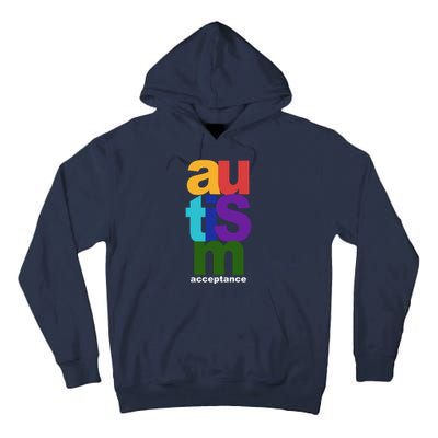 Autism Acceptance Colorful Tall Hoodie