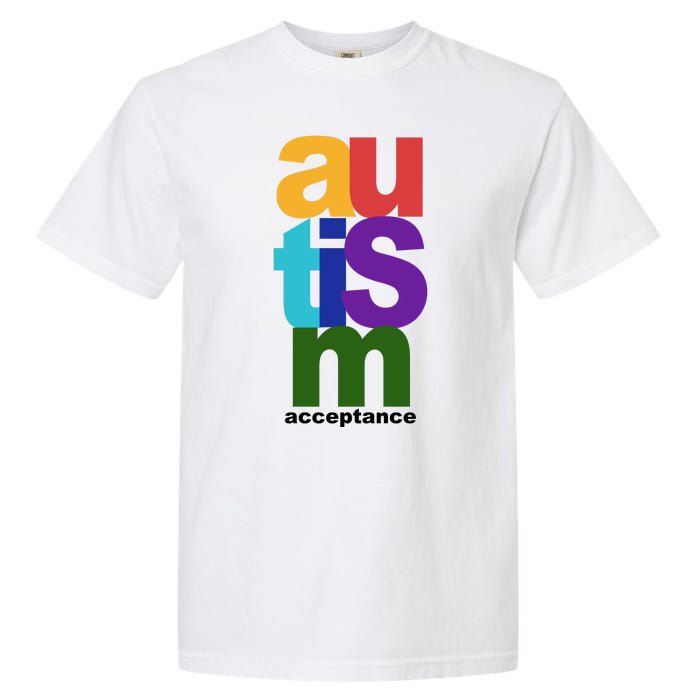 Autism Acceptance Colorful Garment-Dyed Heavyweight T-Shirt